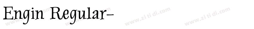 Engin Regular字体转换